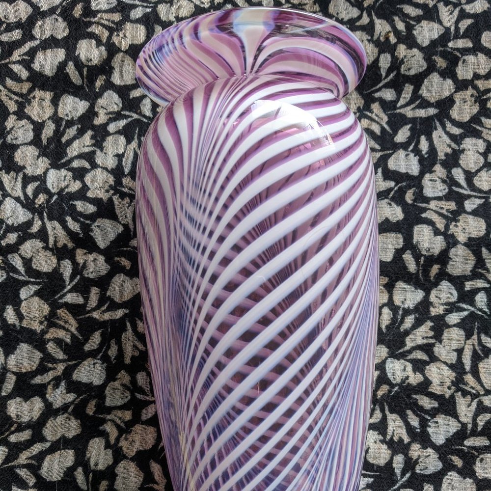 Narrow Neck Lollipop Peppermint Swirl Candy Vase
